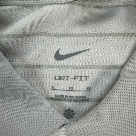 Clemson Tigers Polo Shirt Mens XL White Gray NCAA Football Nike Dri-FIT On Field - Picture 7 of 12